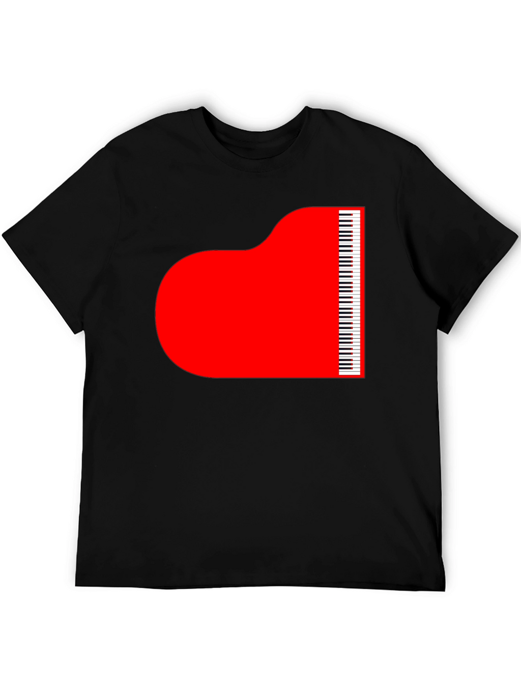 Grand Piano Graphic Tee - Stylish Music Lover T-Shirt
