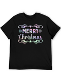 Merry Christmas Graphic Tee - Festive Holiday Shirt