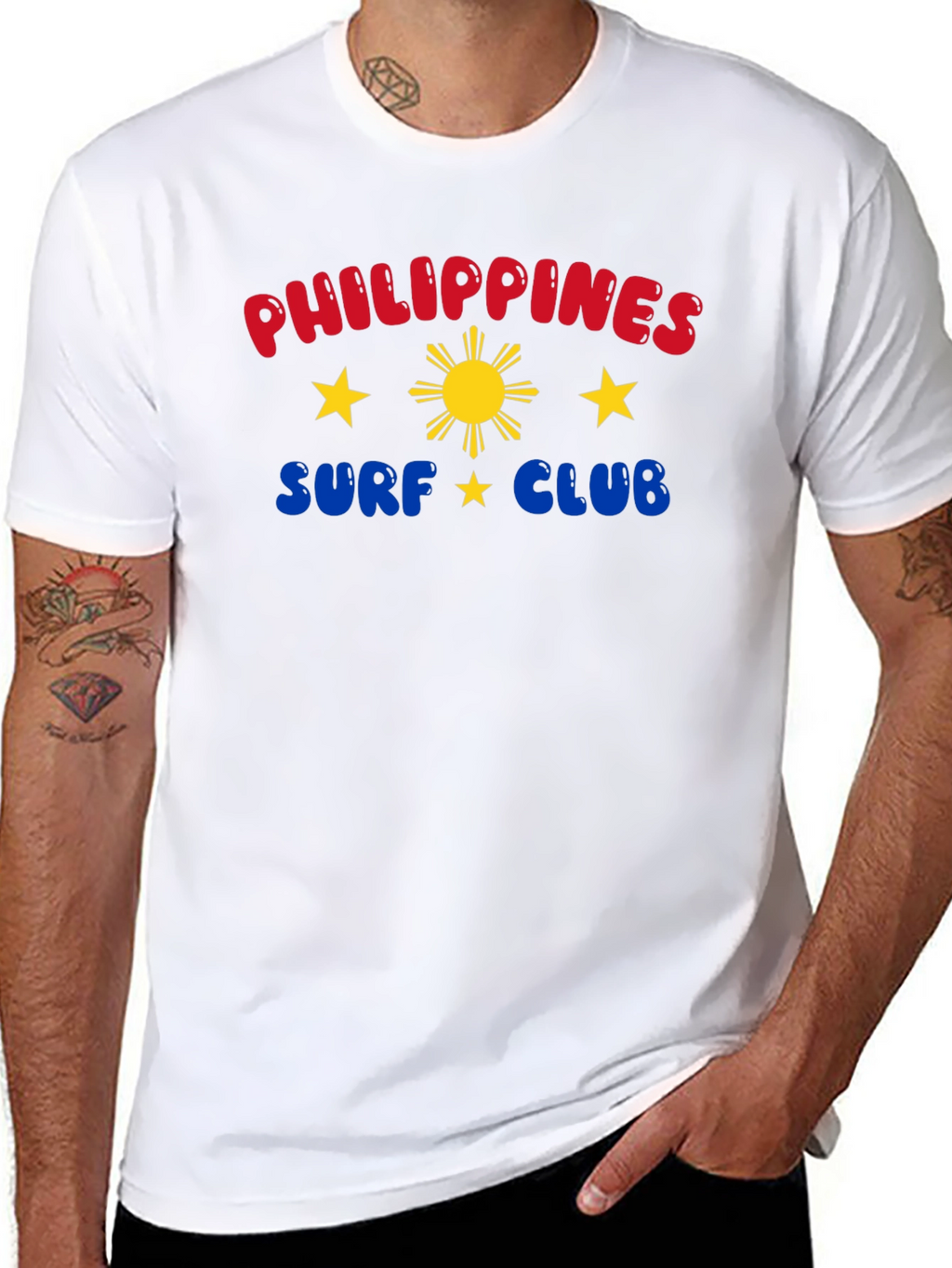 Philippines Surf Club Graphic Tee - Black