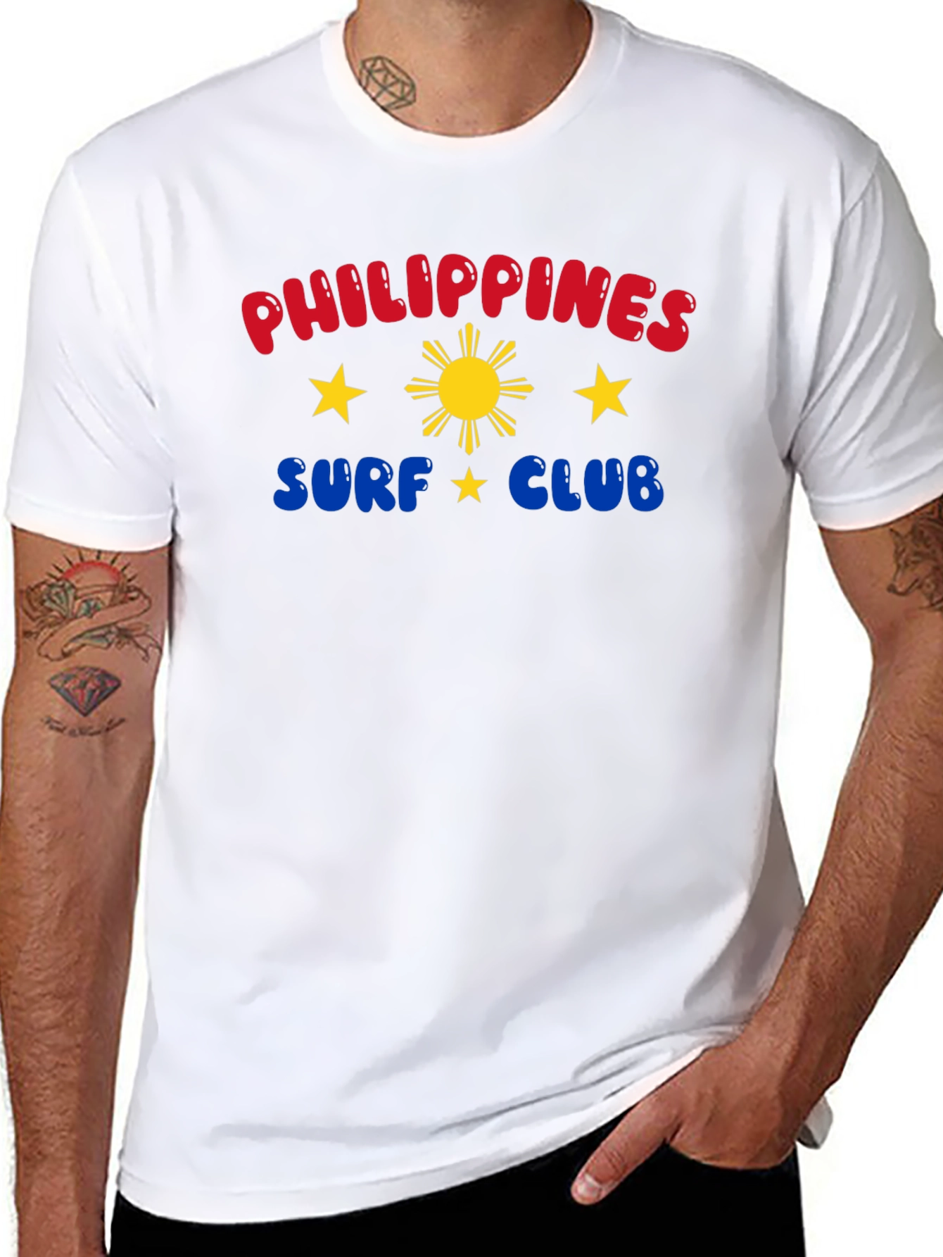 Philippines Surf Club Graphic Tee - Black
