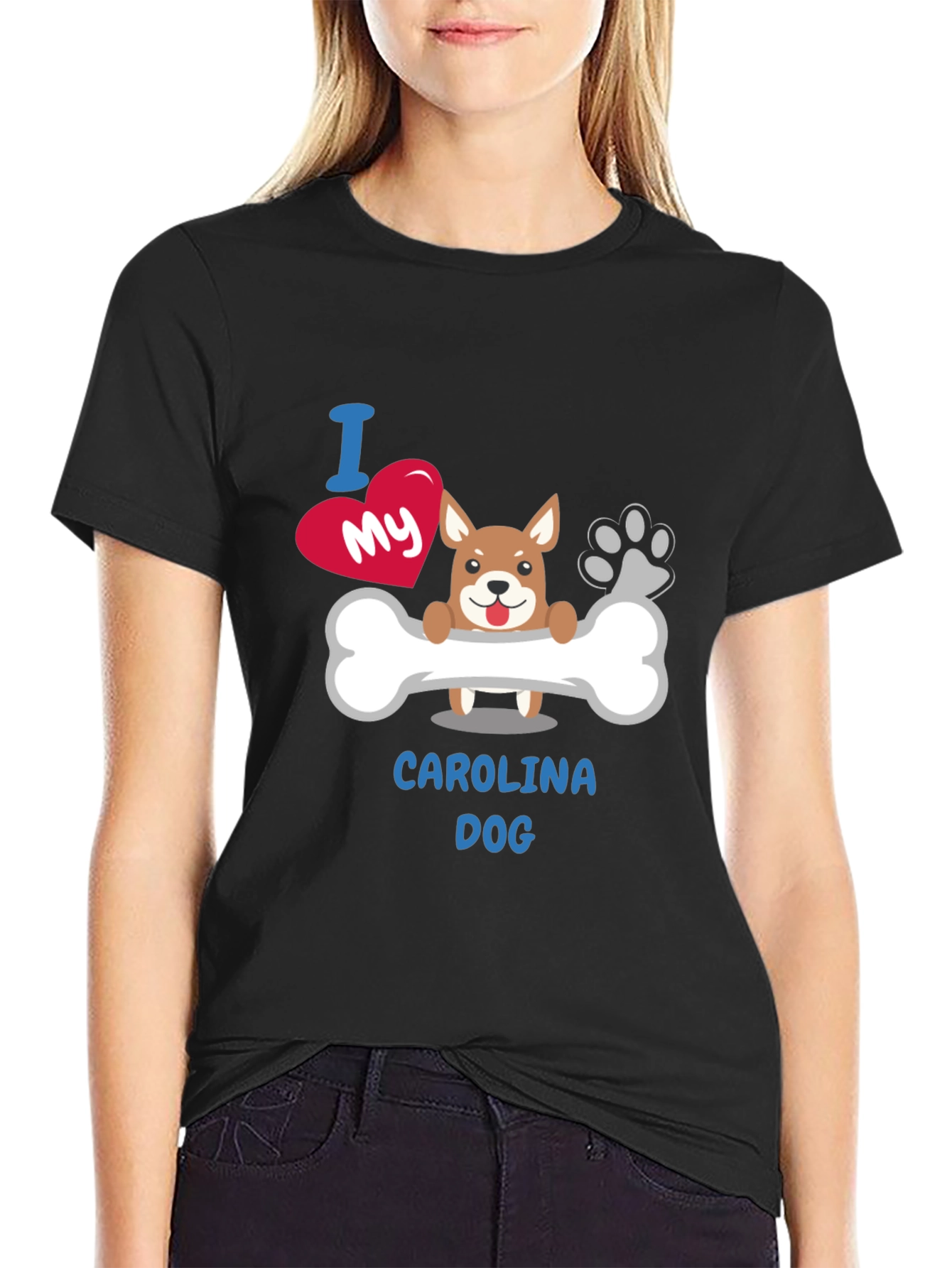 I Love My Carolina Dog T-Shirt