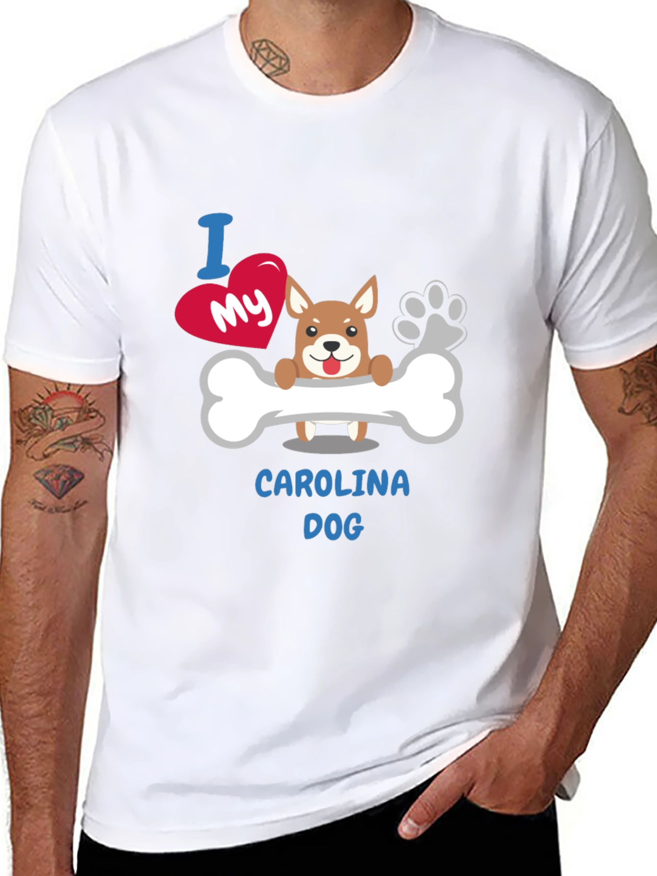 I Love My Carolina Dog T-Shirt