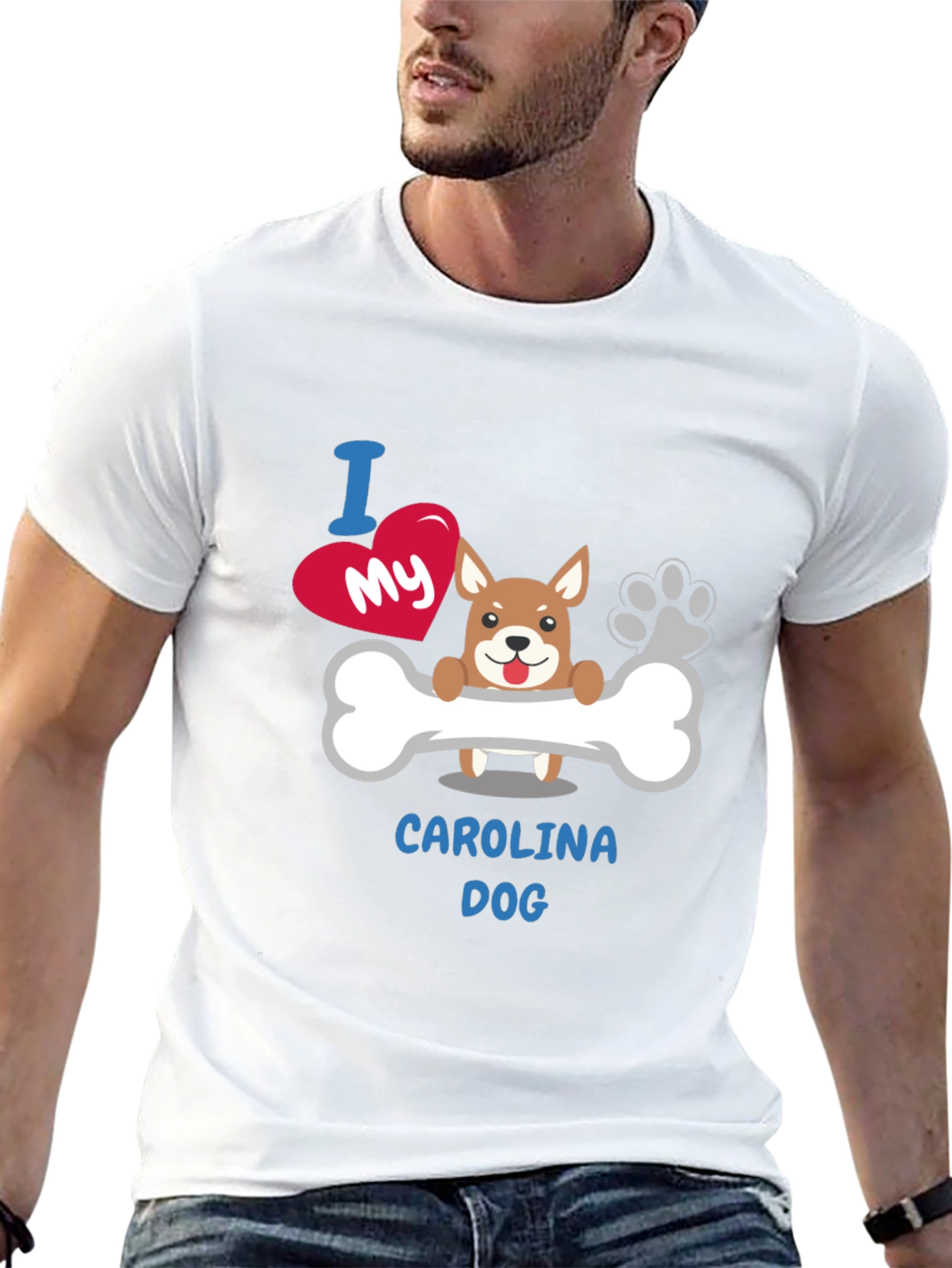 I Love My Carolina Dog T-Shirt