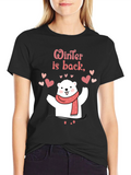 Winter Is Back Polar Bear T-Shirt