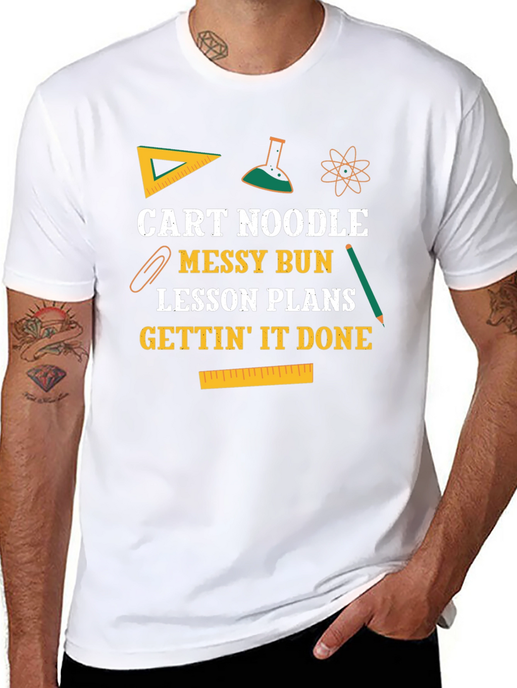 Cart Noodle Messy Bun T-Shirt