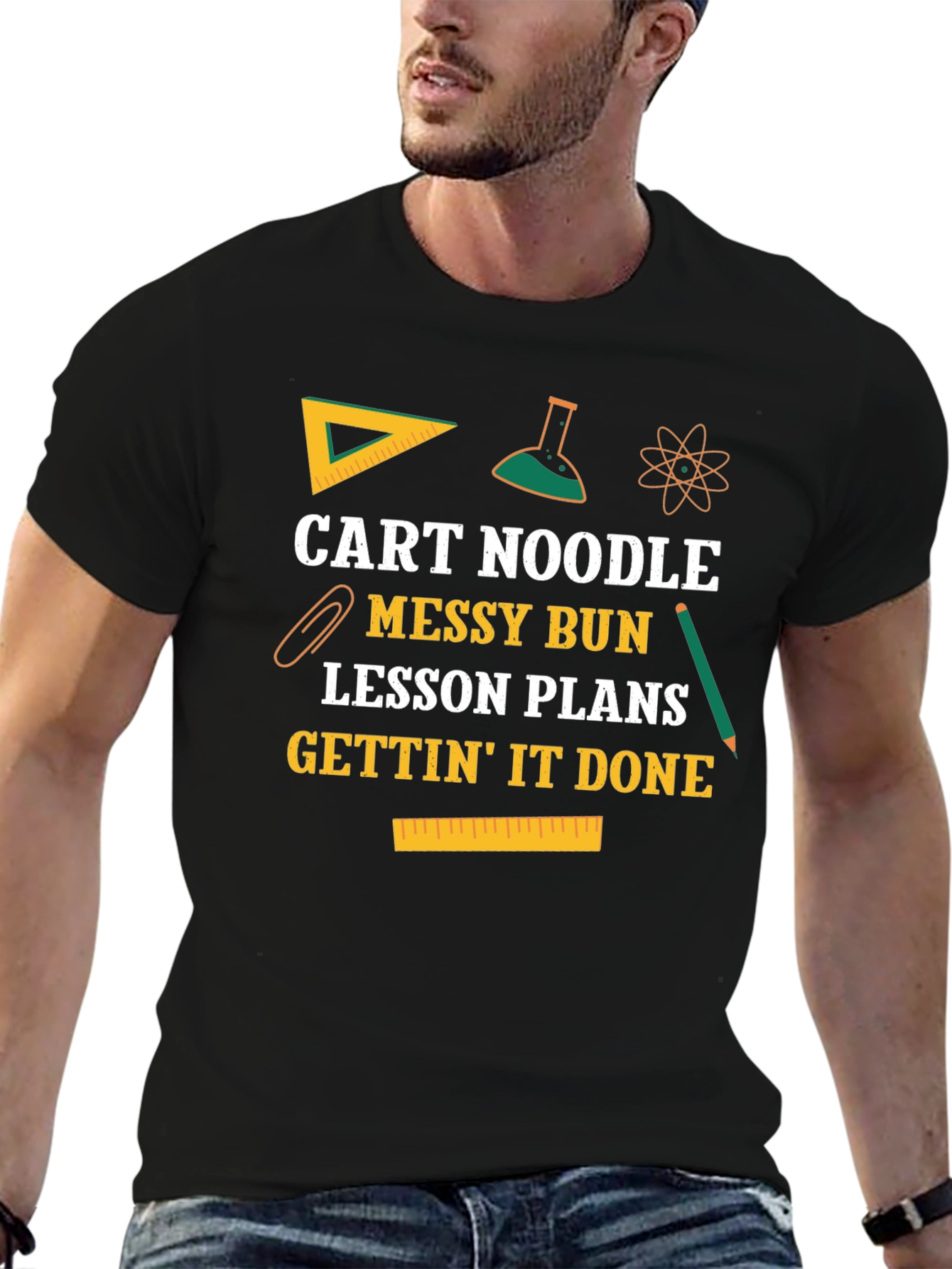 Cart Noodle Messy Bun T-Shirt