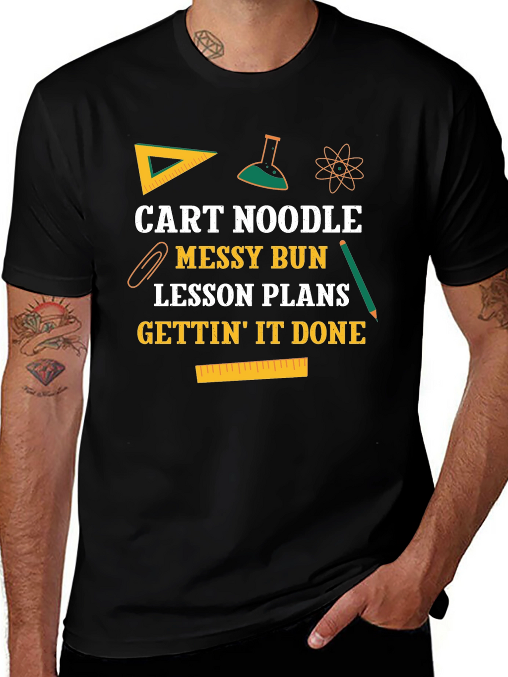 Cart Noodle Messy Bun T-Shirt