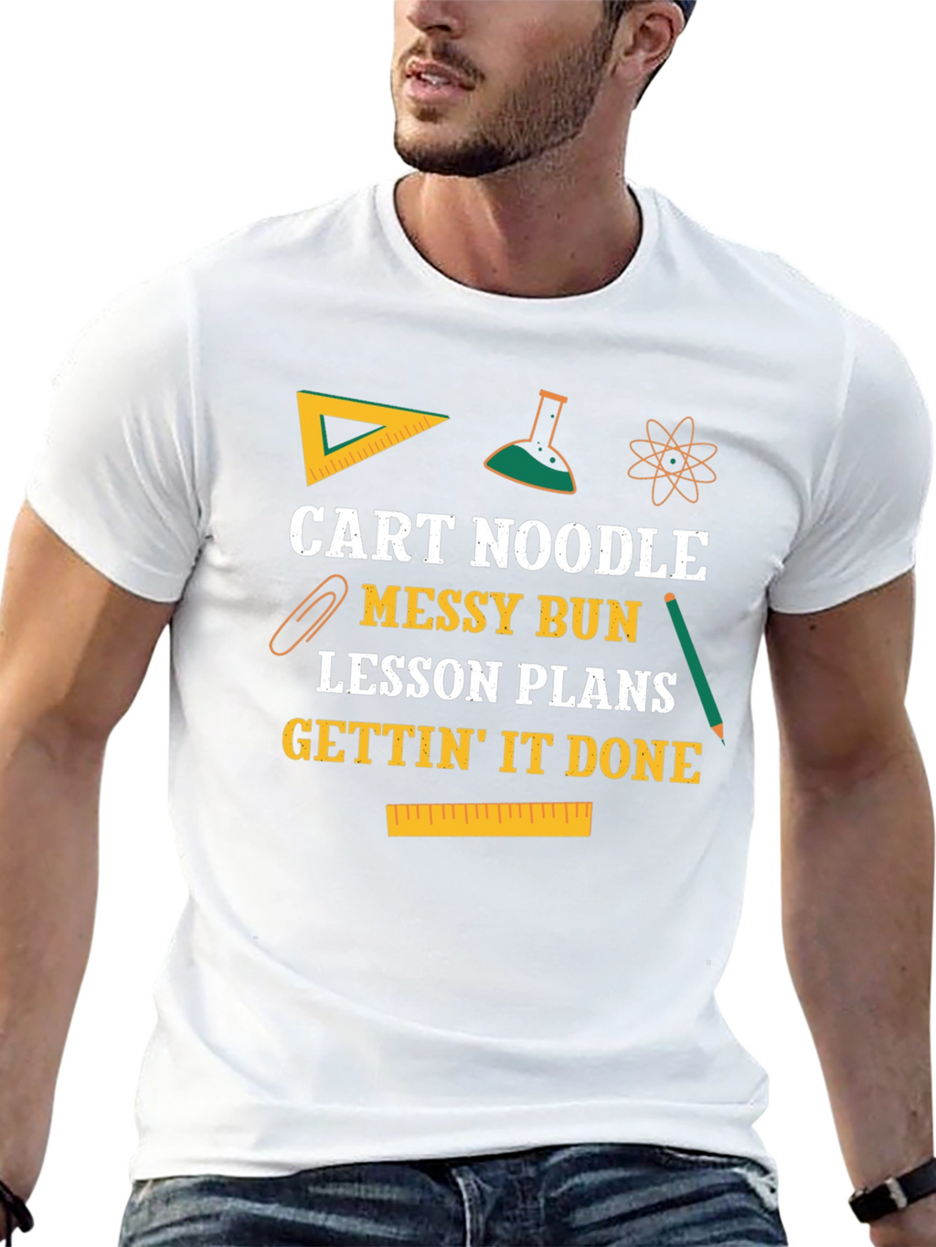 Cart Noodle Messy Bun T-Shirt