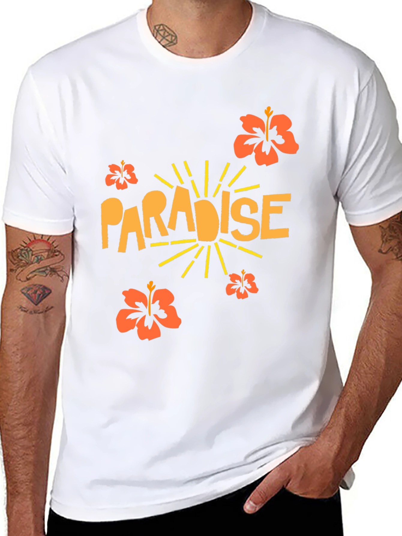 Paradise Graphic Black T-Shirt