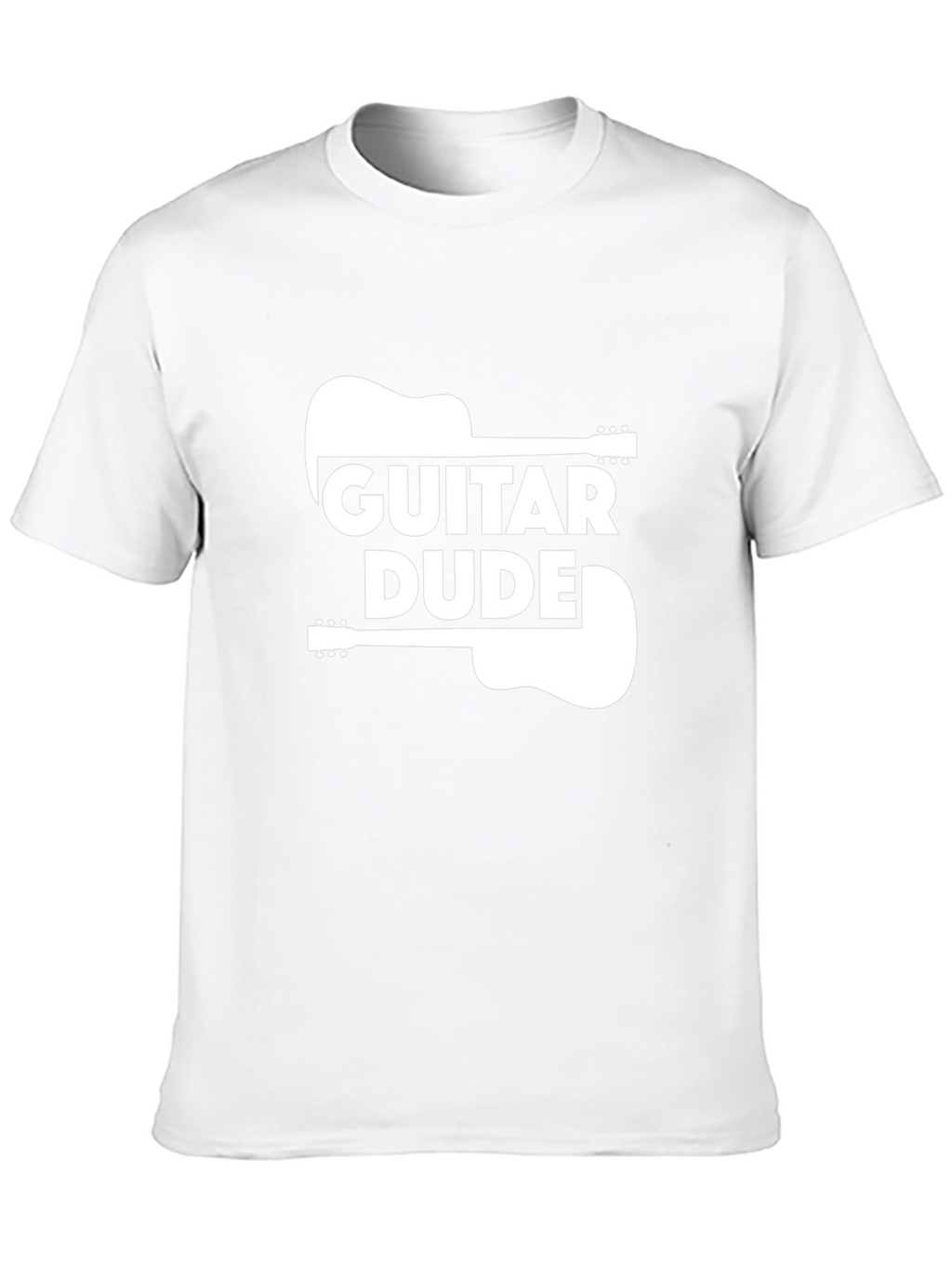 Guitar Dude Graphic Tee - Black Cotton T-Shirt