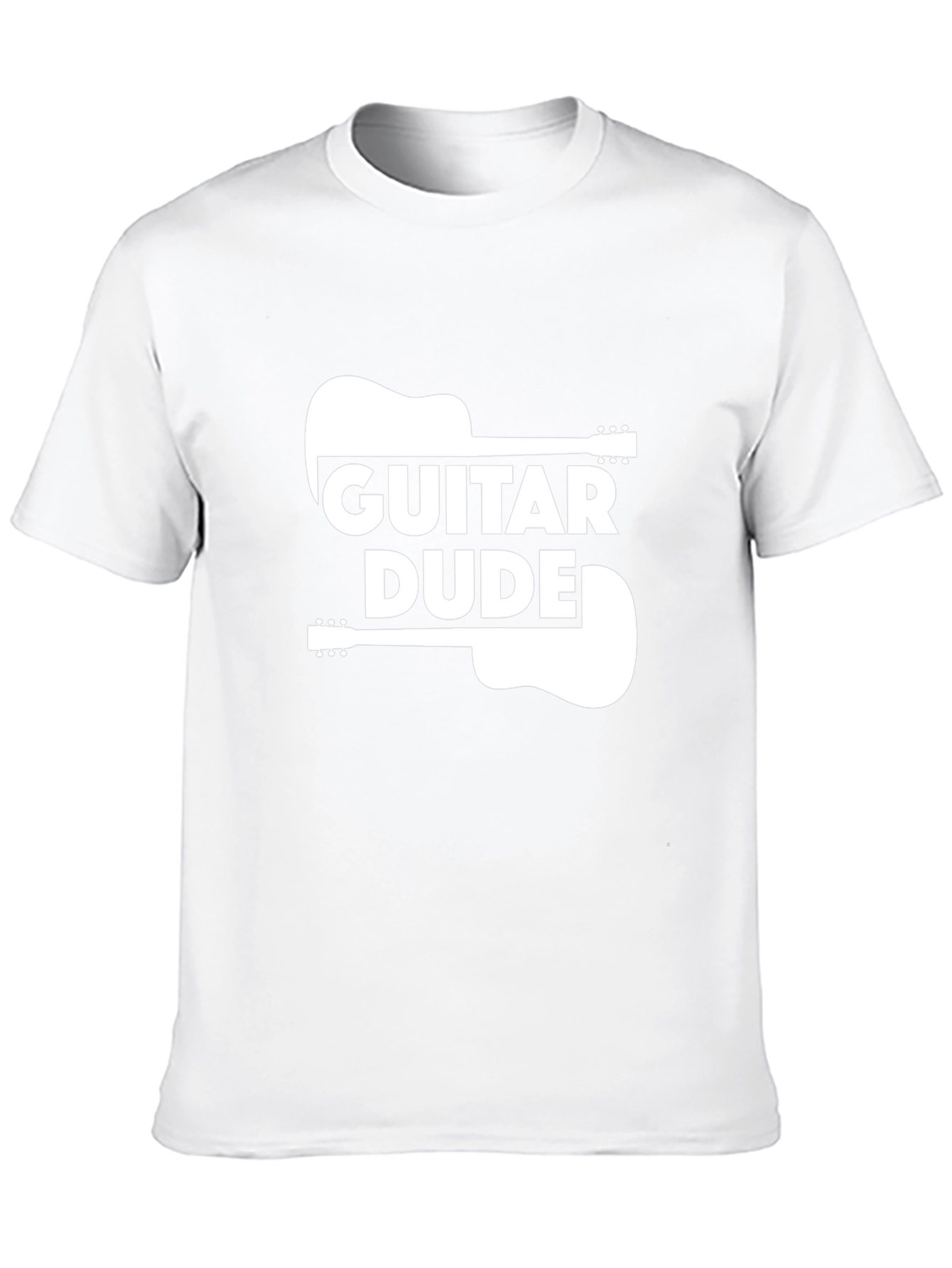 Guitar Dude Graphic Tee - Black Cotton T-Shirt