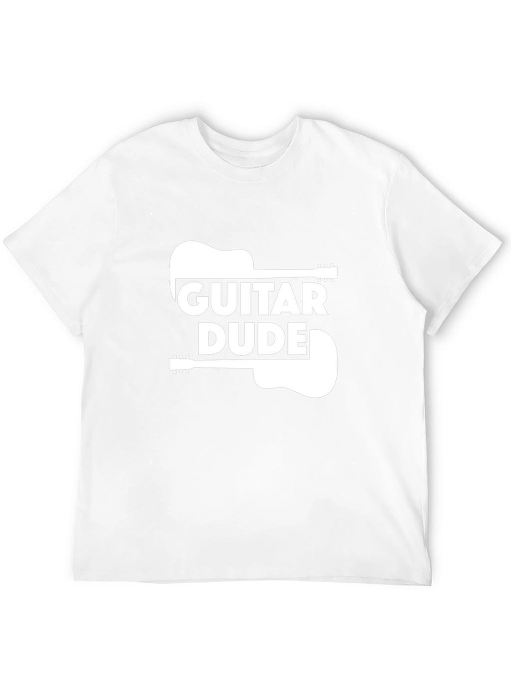 Guitar Dude Graphic Tee - Black Cotton T-Shirt