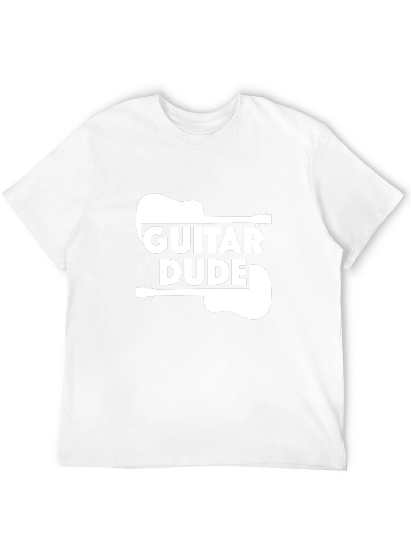 Guitar Dude Graphic Tee - Black Cotton T-Shirt