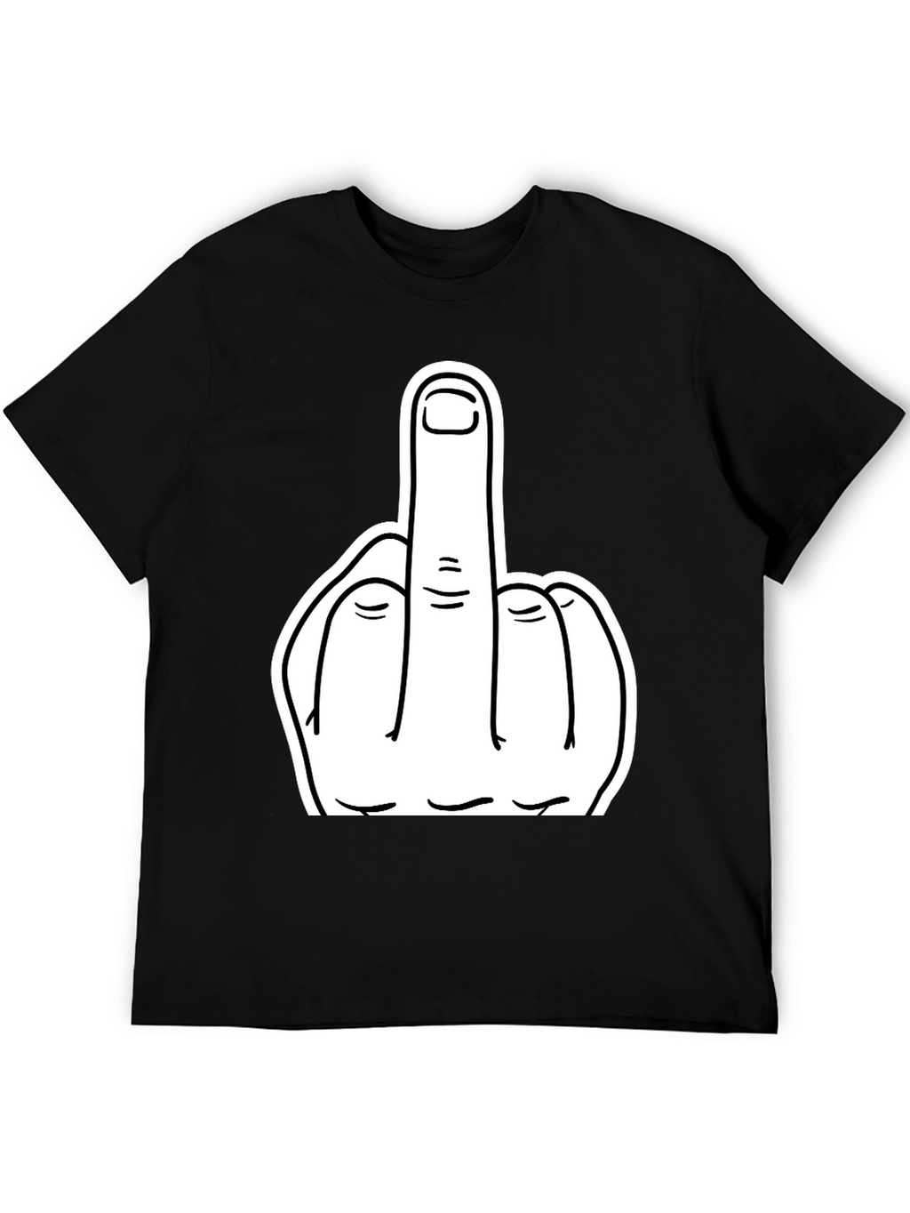 Middle Finger Graphic Tee - Bold Statement T-Shirt