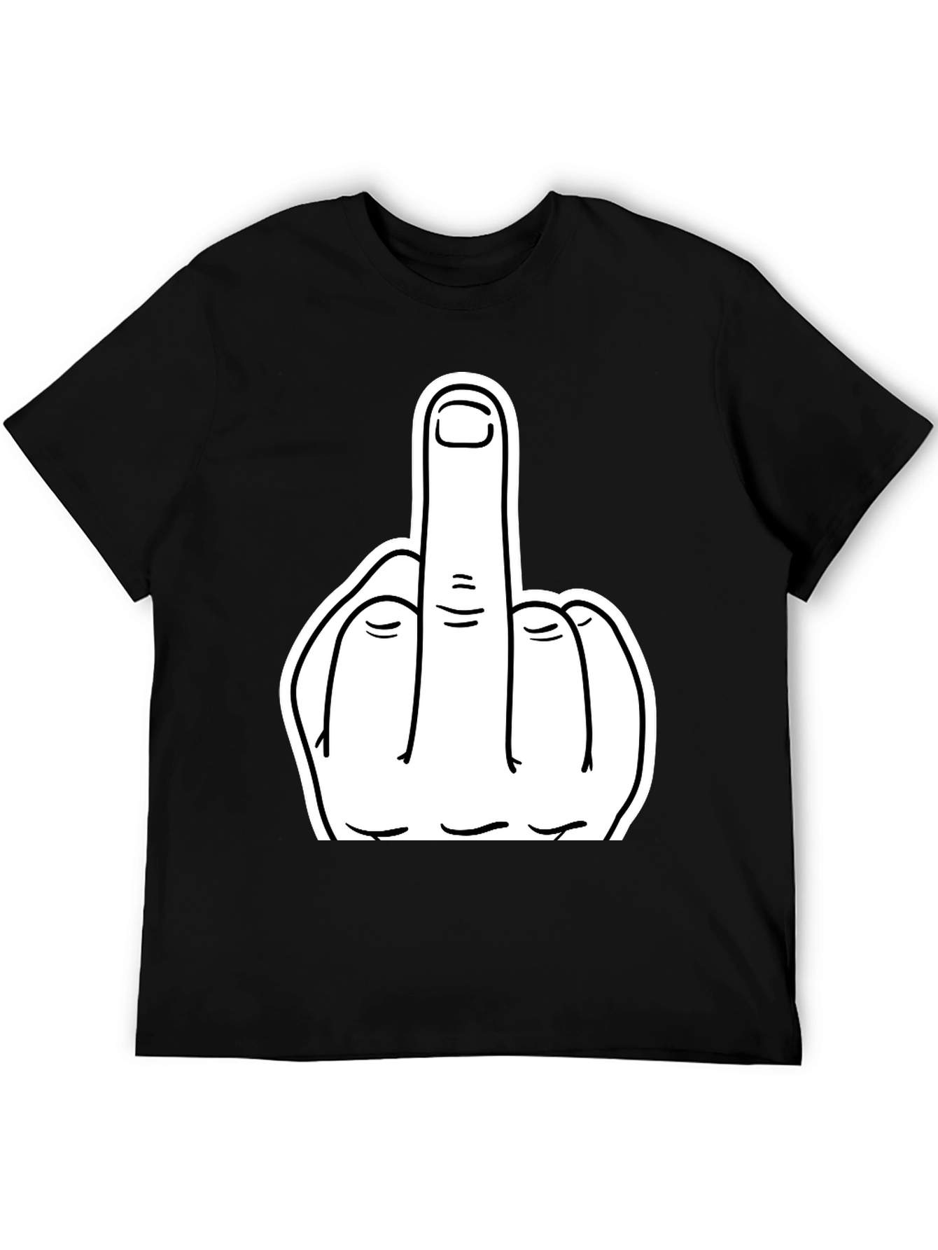Middle Finger Graphic Tee - Bold Statement T-Shirt