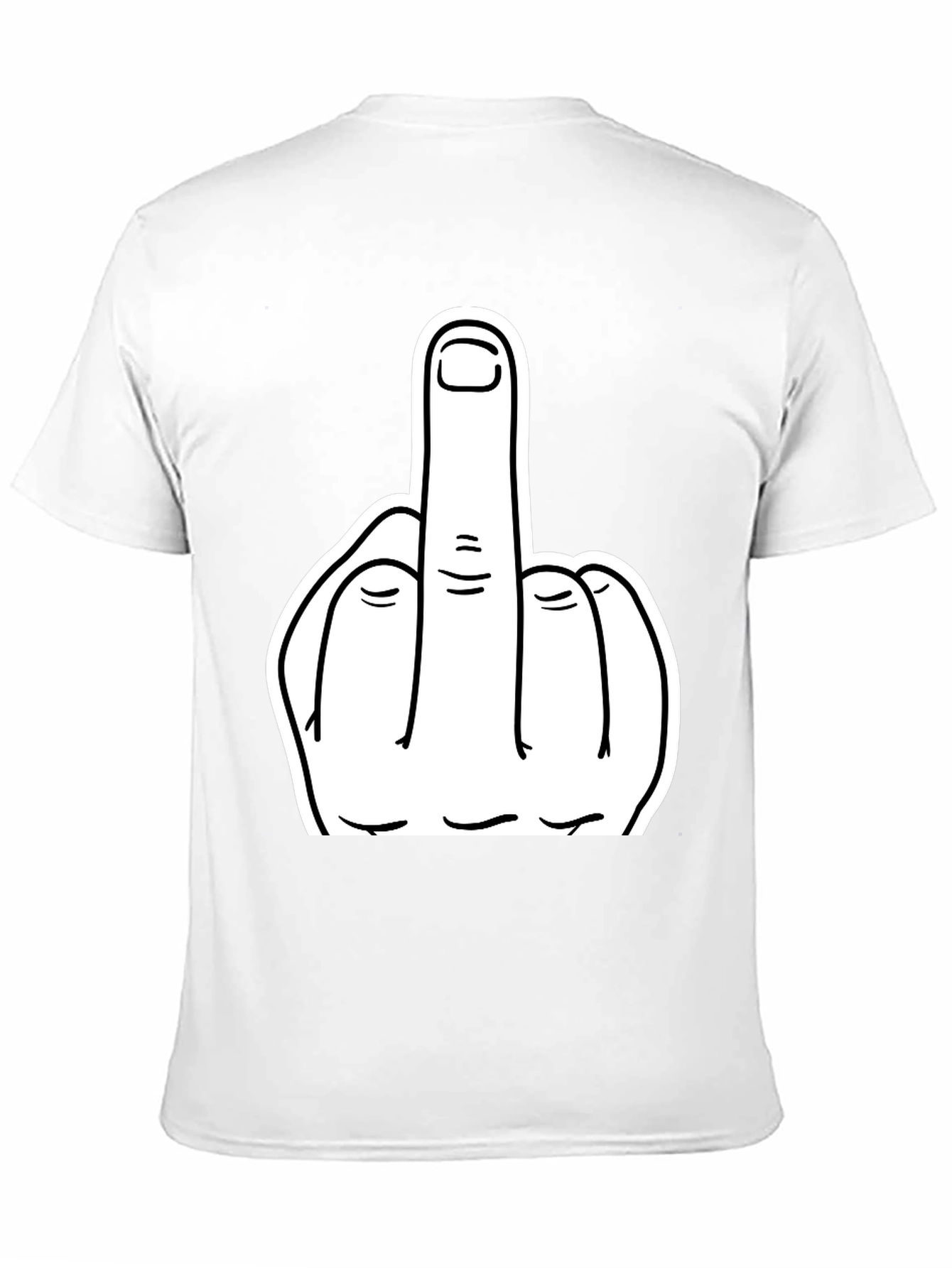 Middle Finger Graphic Tee - Bold Statement T-Shirt