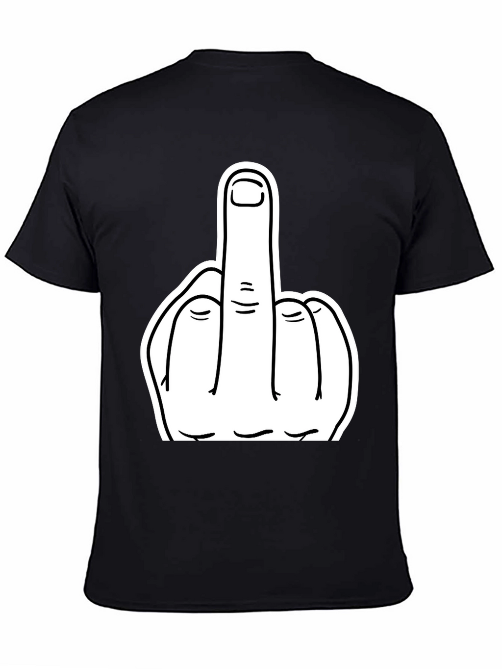 Middle Finger Graphic Tee - Bold Statement T-Shirt