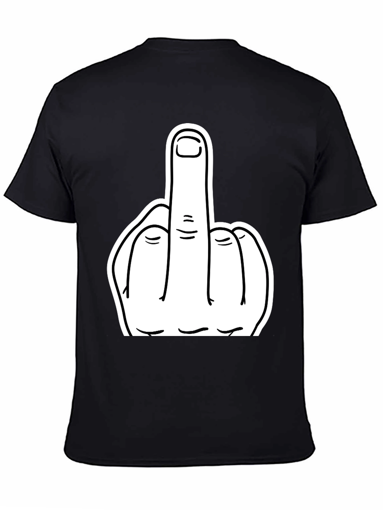 Middle Finger Graphic Tee - Bold Statement T-Shirt