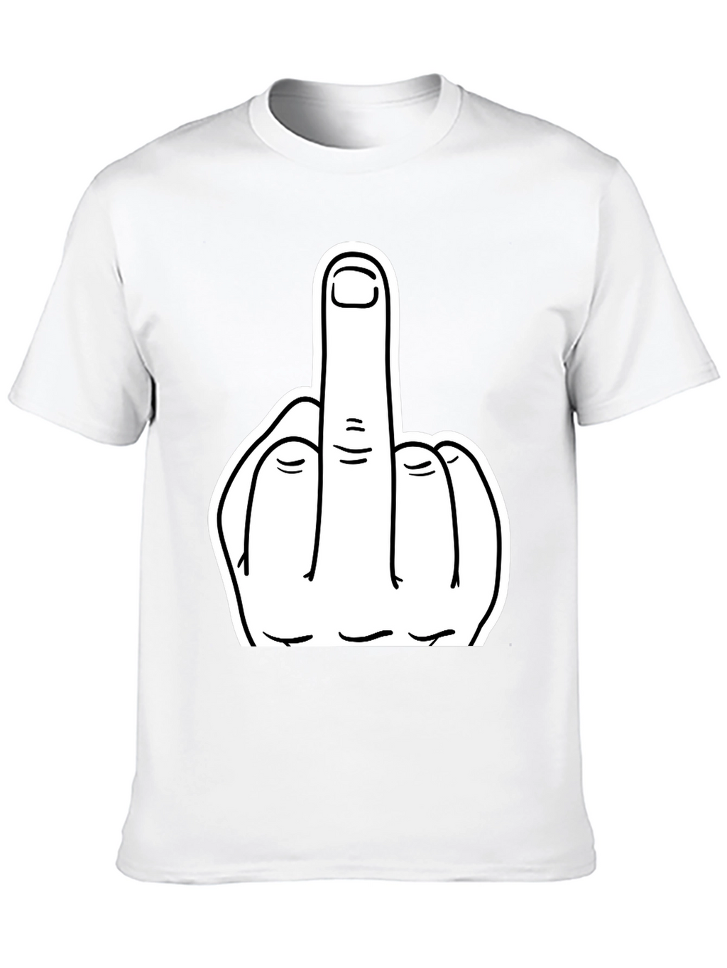 Middle Finger Graphic Tee - Bold Statement T-Shirt