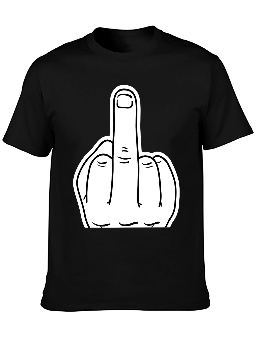 Middle Finger Graphic Tee - Bold Statement T-Shirt
