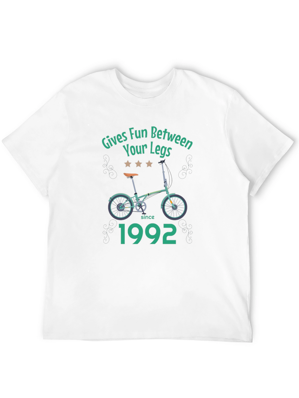 Funny Gives Fun Between Your Legs Bicycle T-Shirt