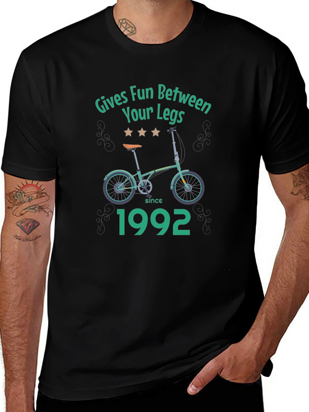 Funny Gives Fun Between Your Legs Bicycle T-Shirt