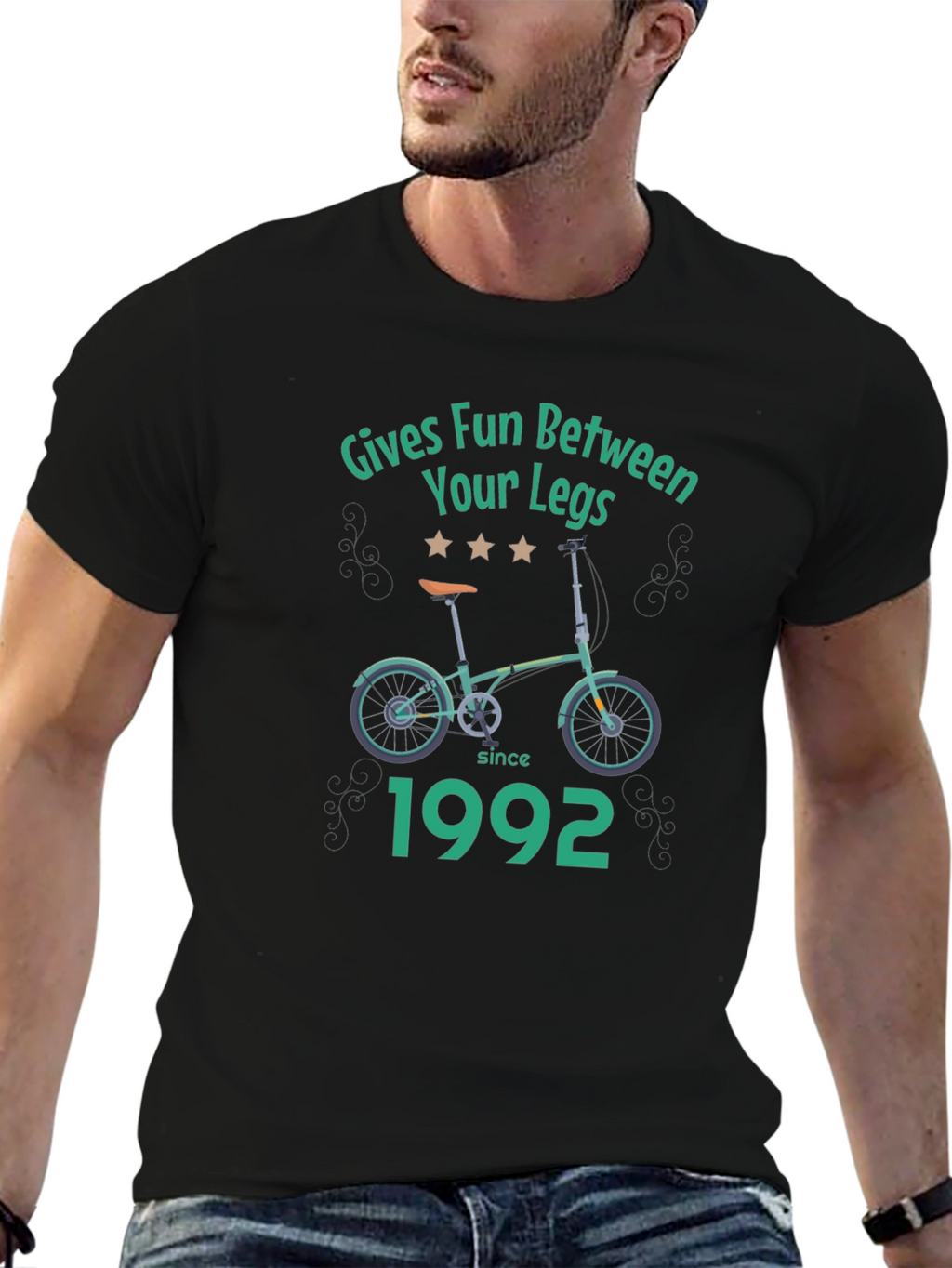 Funny Gives Fun Between Your Legs Bicycle T-Shirt