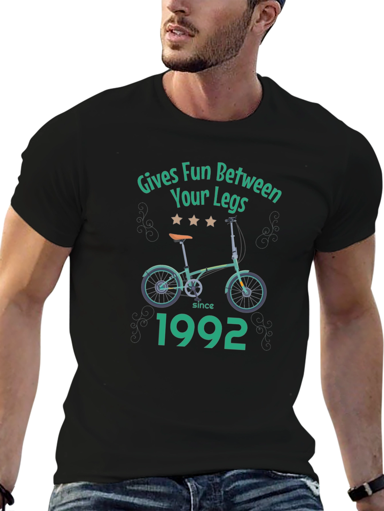 Funny Gives Fun Between Your Legs Bicycle T-Shirt