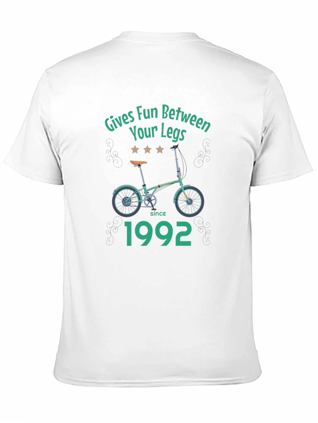 Funny Gives Fun Between Your Legs Bicycle T-Shirt