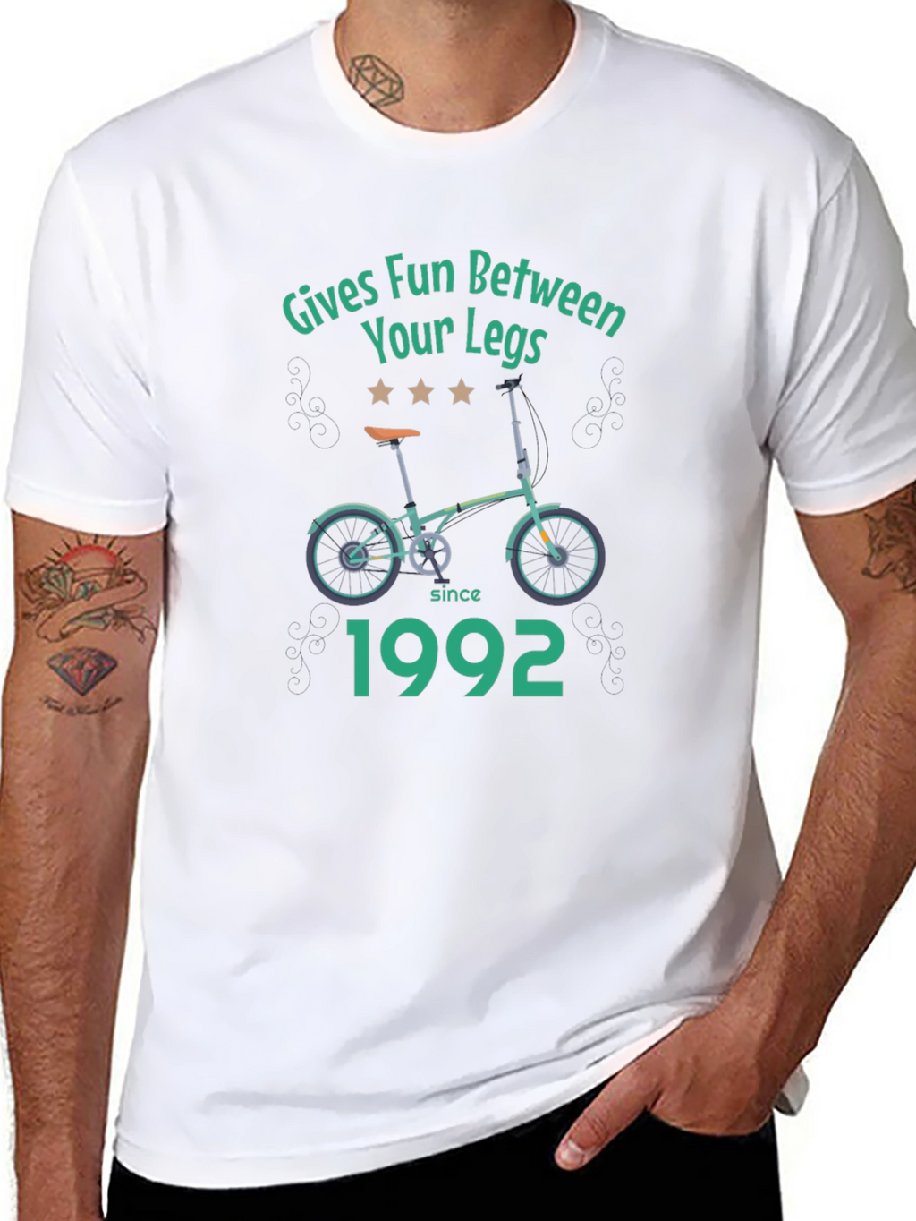 Funny Gives Fun Between Your Legs Bicycle T-Shirt