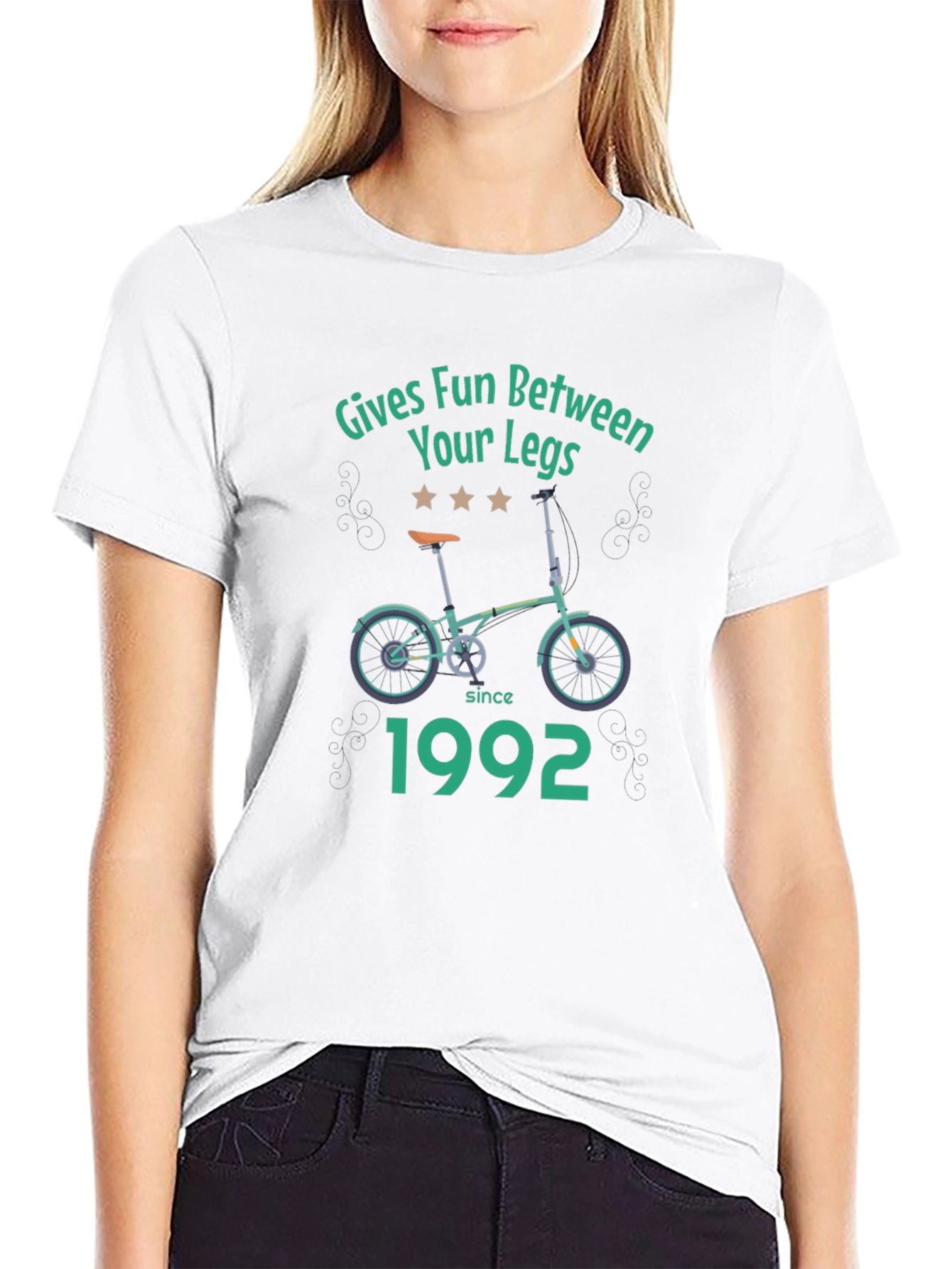 Funny Gives Fun Between Your Legs Bicycle T-Shirt