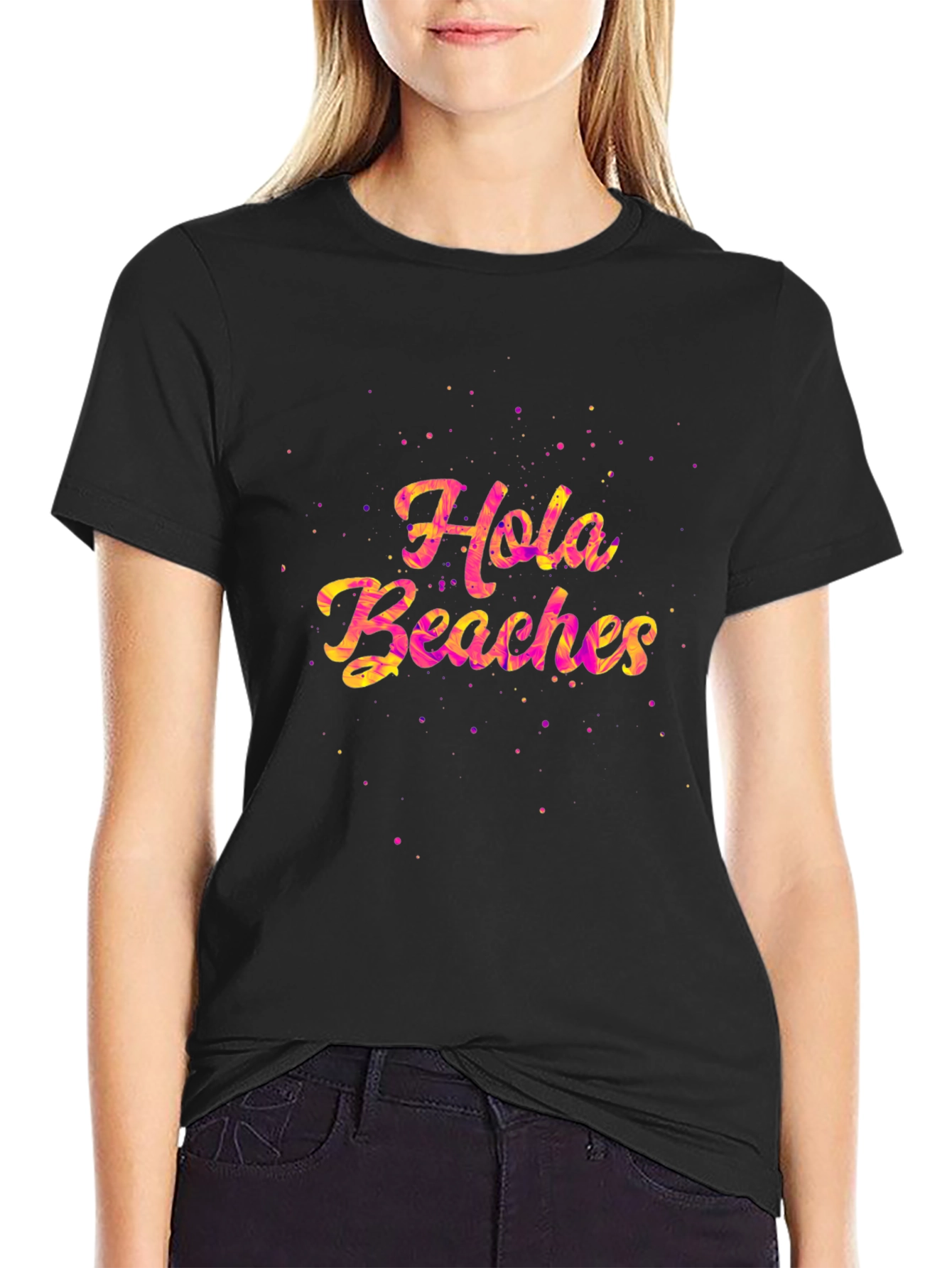 Hola Beaches Graphic Tee - Summer Fun
