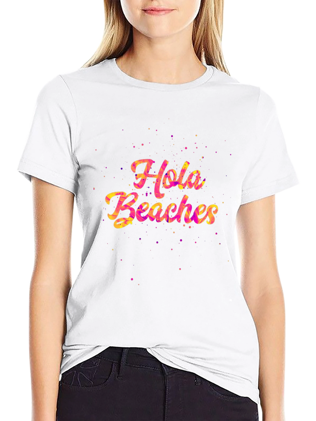 Hola Beaches Graphic Tee - Summer Fun