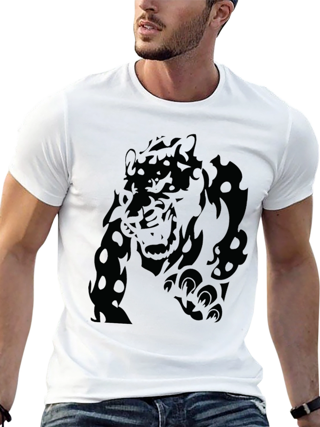 Mens Black Panther Graphic T-Shirt