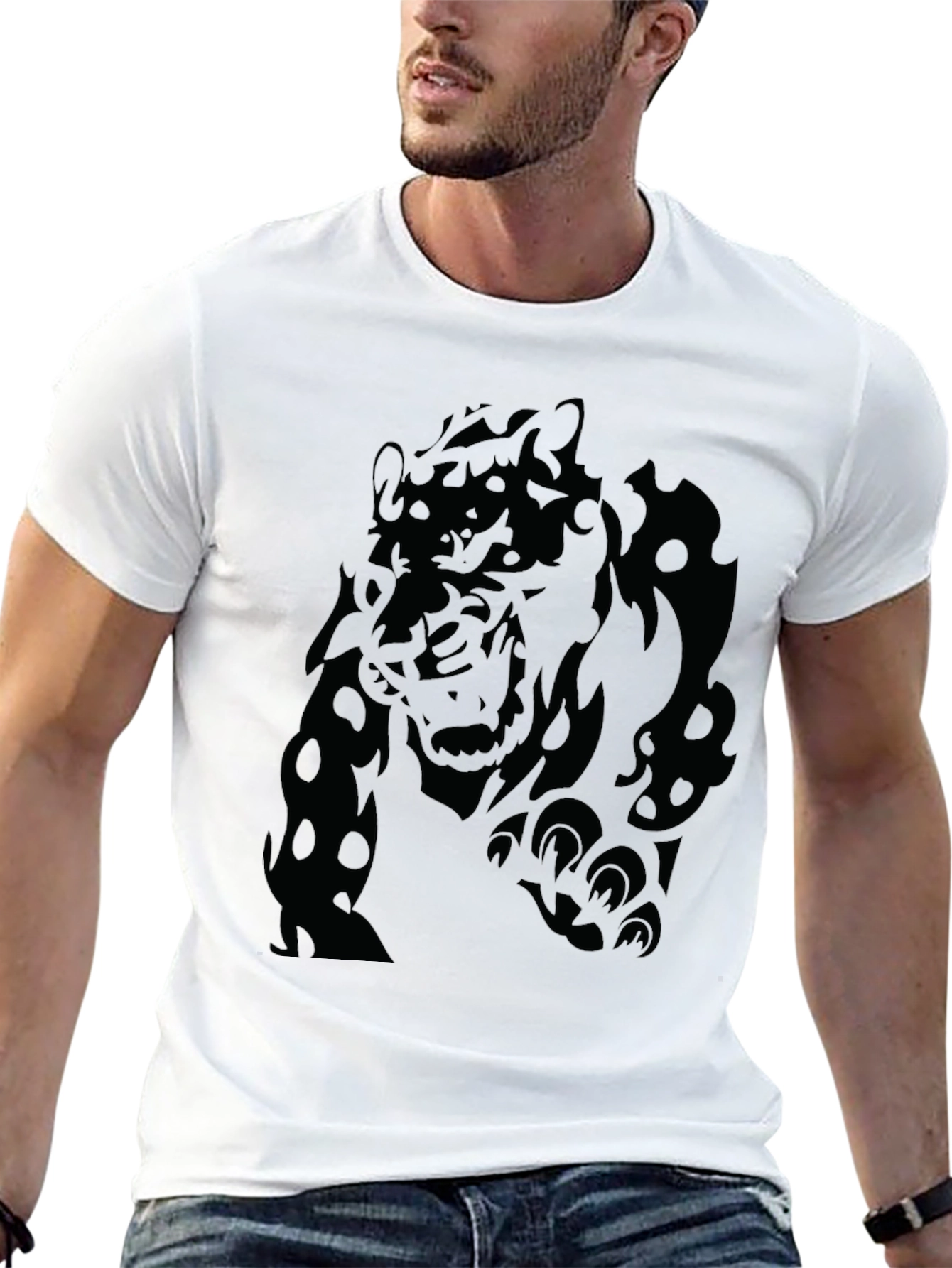 Mens Black Panther Graphic T-Shirt