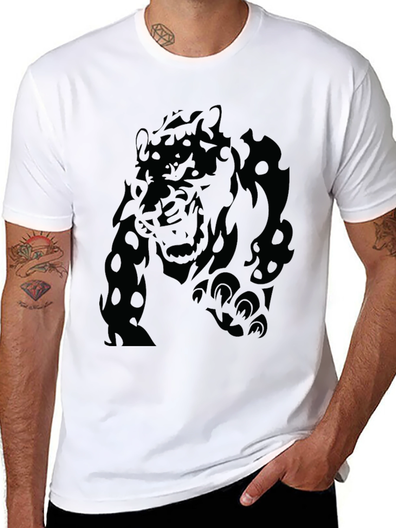 Mens Black Panther Graphic T-Shirt