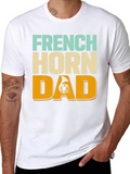 French Horn Dad T-Shirt - Musical Instrument Tee