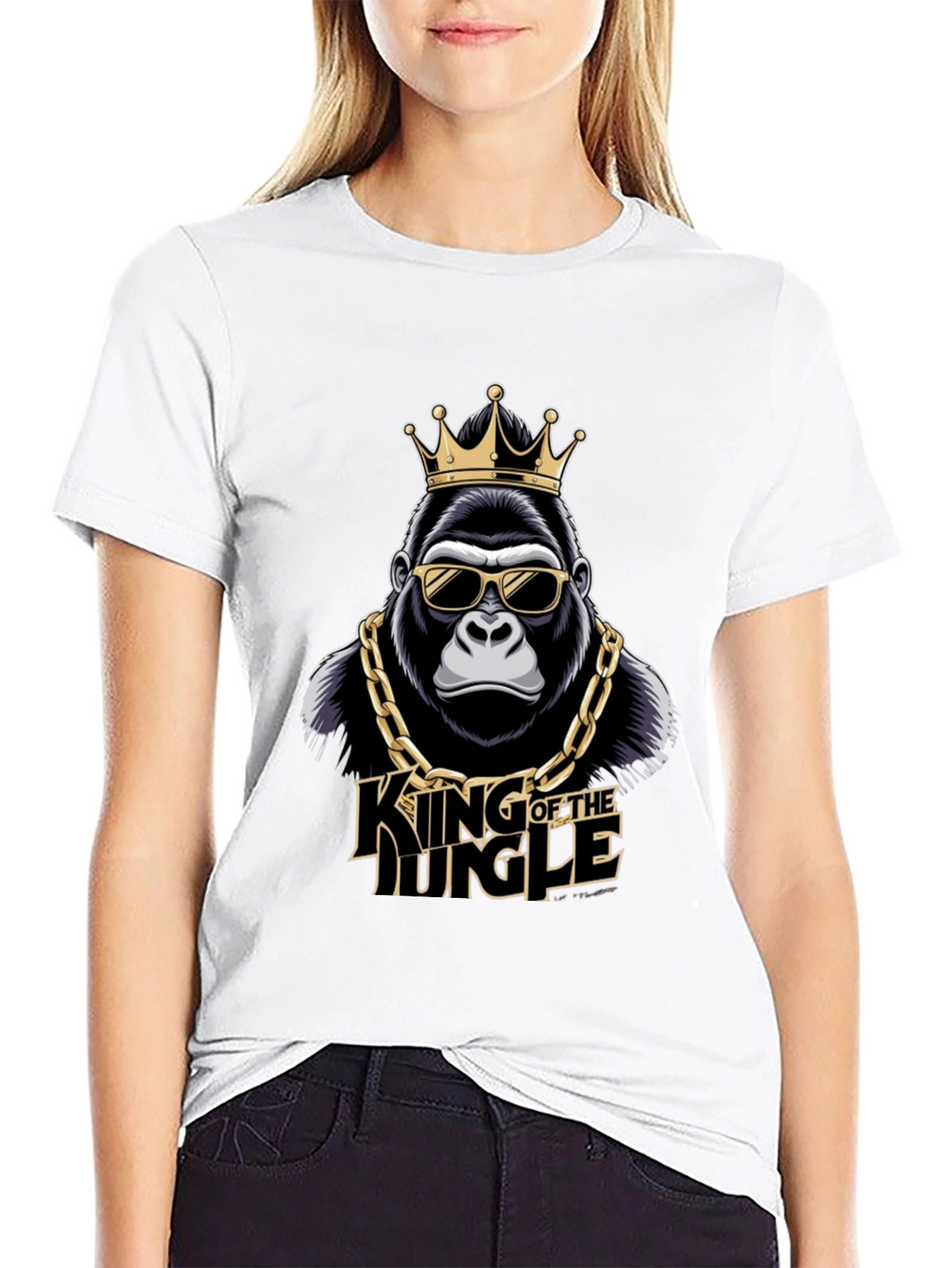 King of the Jungle Gorilla Graphic T-Shirt