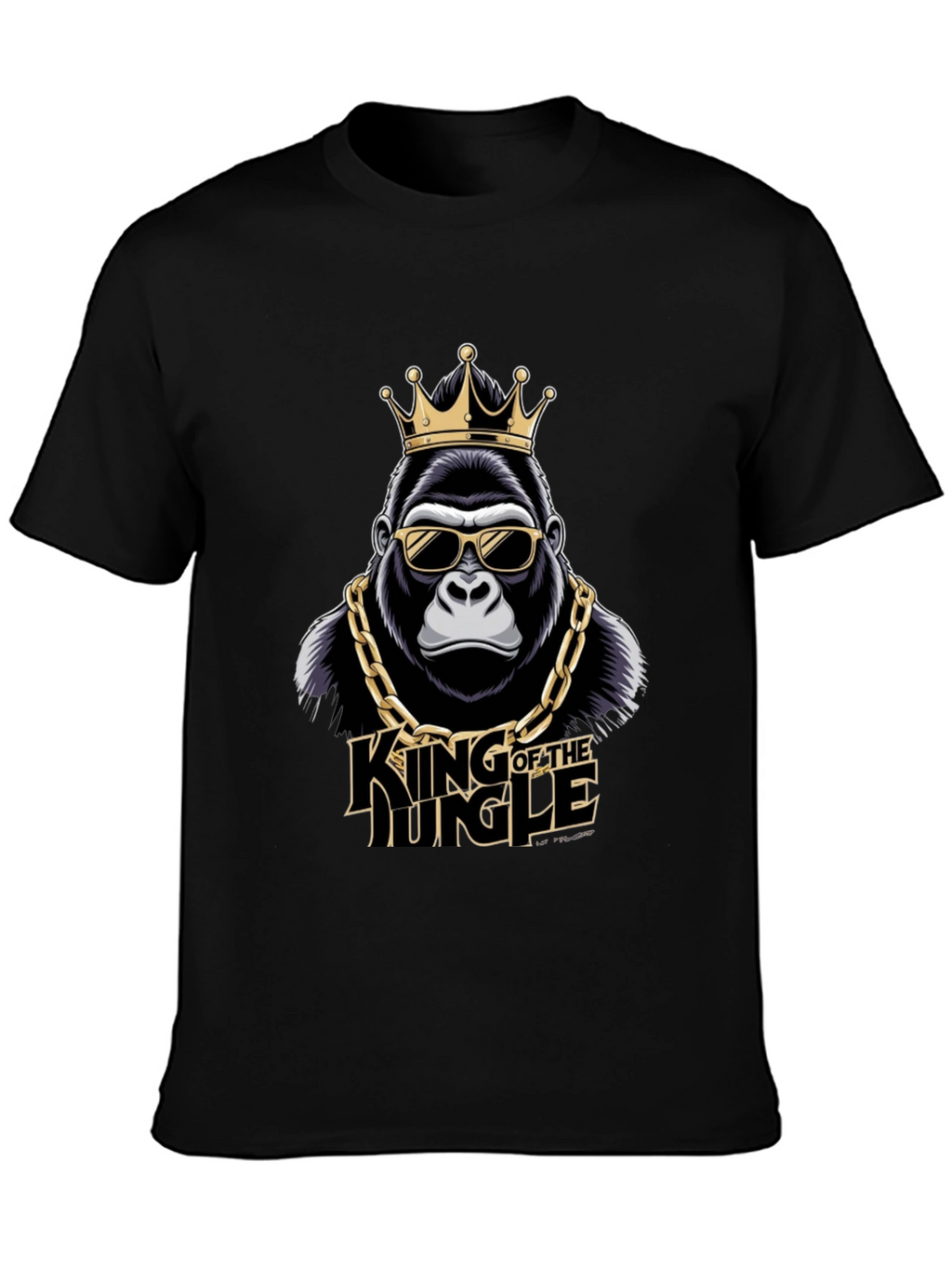 King of the Jungle Gorilla Graphic T-Shirt