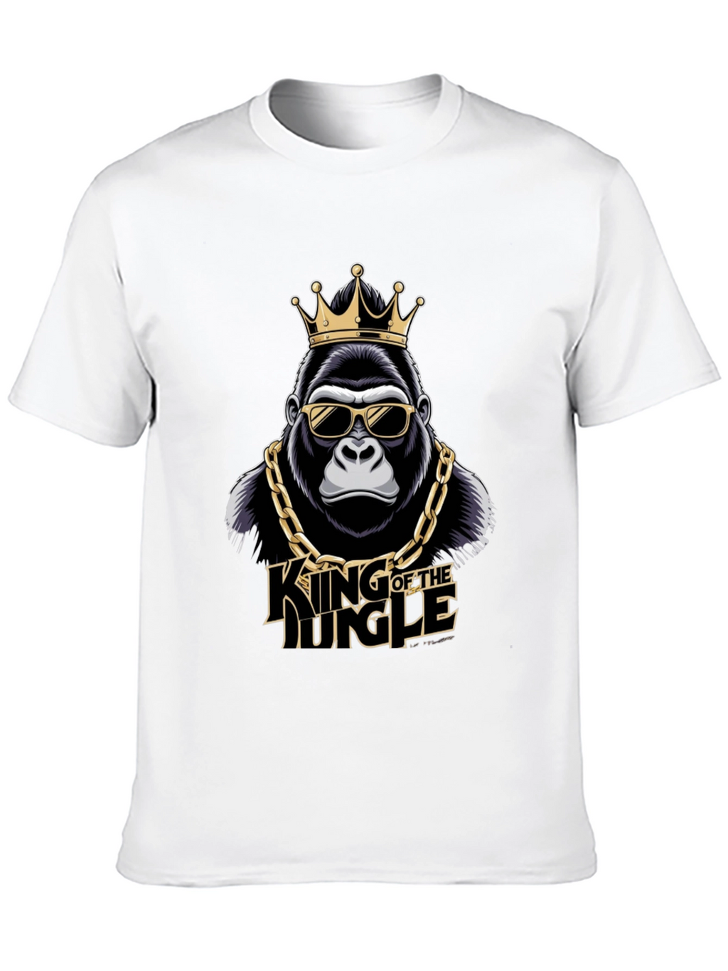 King of the Jungle Gorilla Graphic T-Shirt