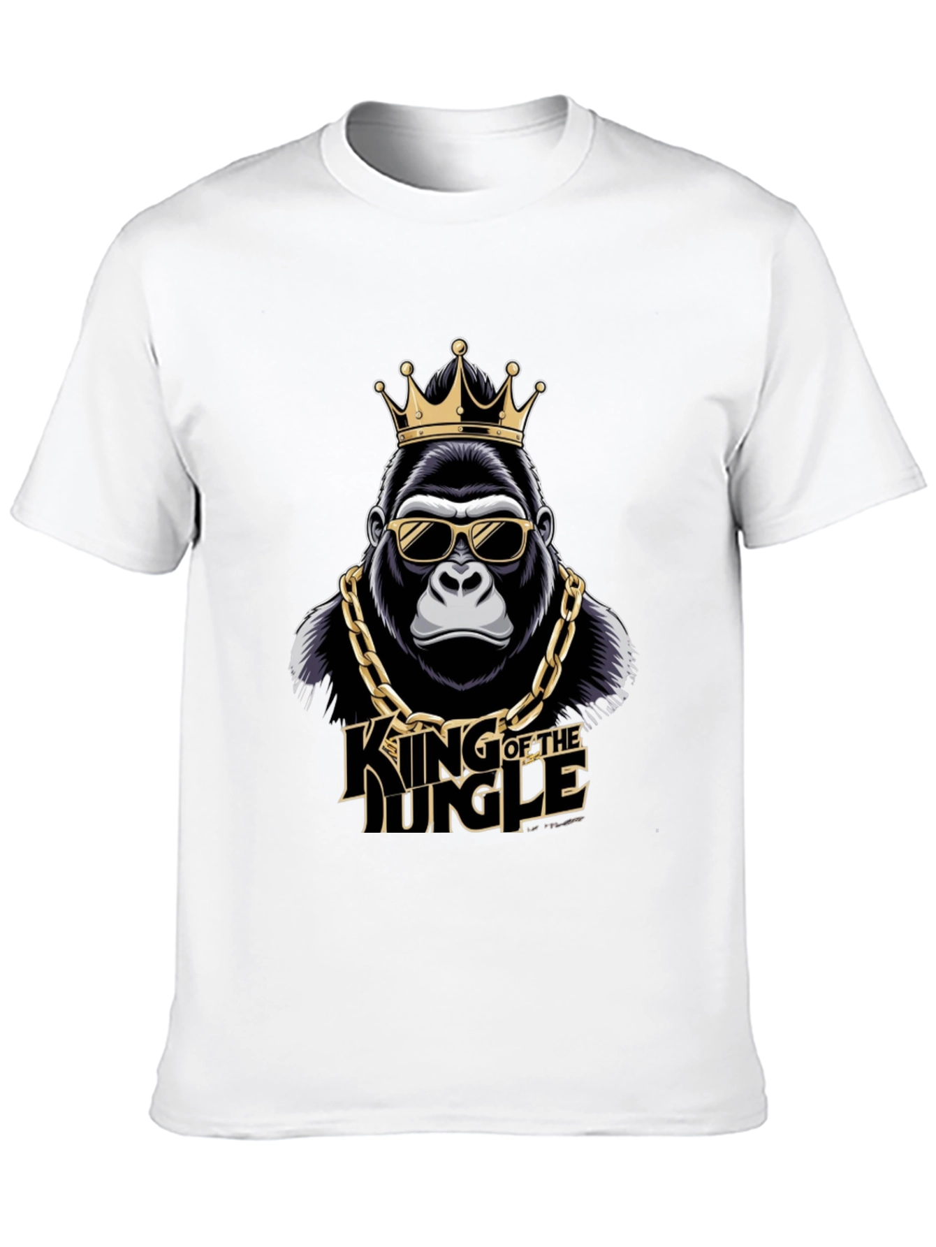 King of the Jungle Gorilla Graphic T-Shirt