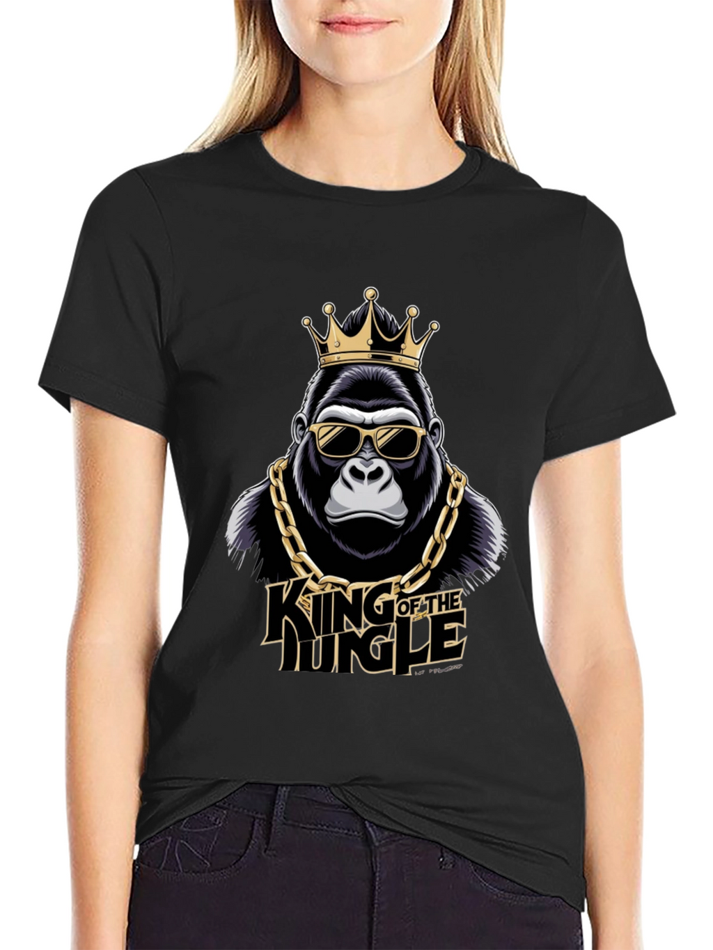 King of the Jungle Gorilla Graphic T-Shirt