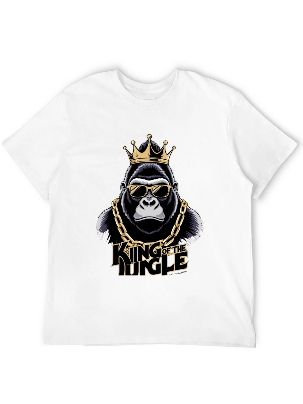 King of the Jungle Gorilla Graphic T-Shirt