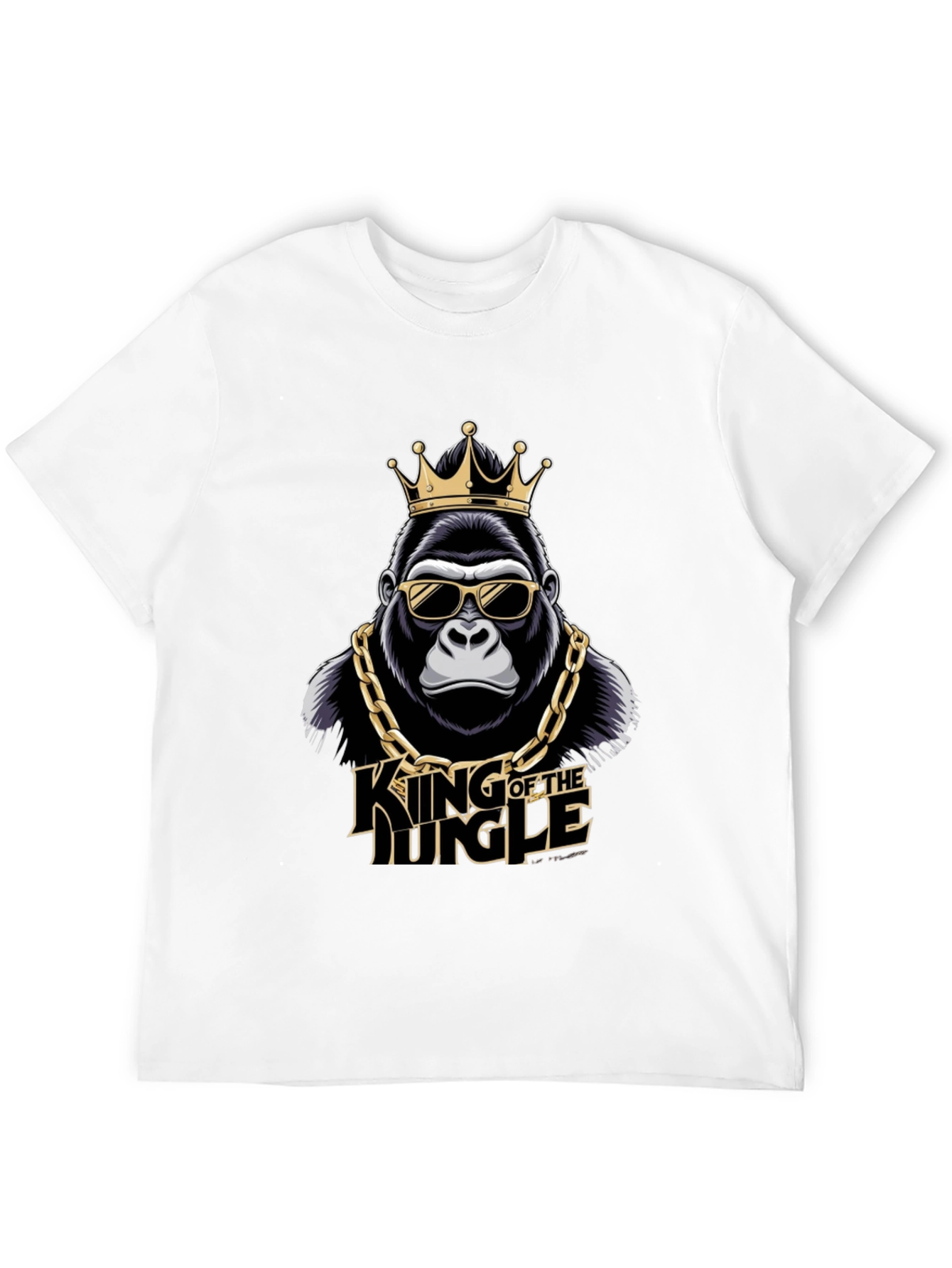 King of the Jungle Gorilla Graphic T-Shirt