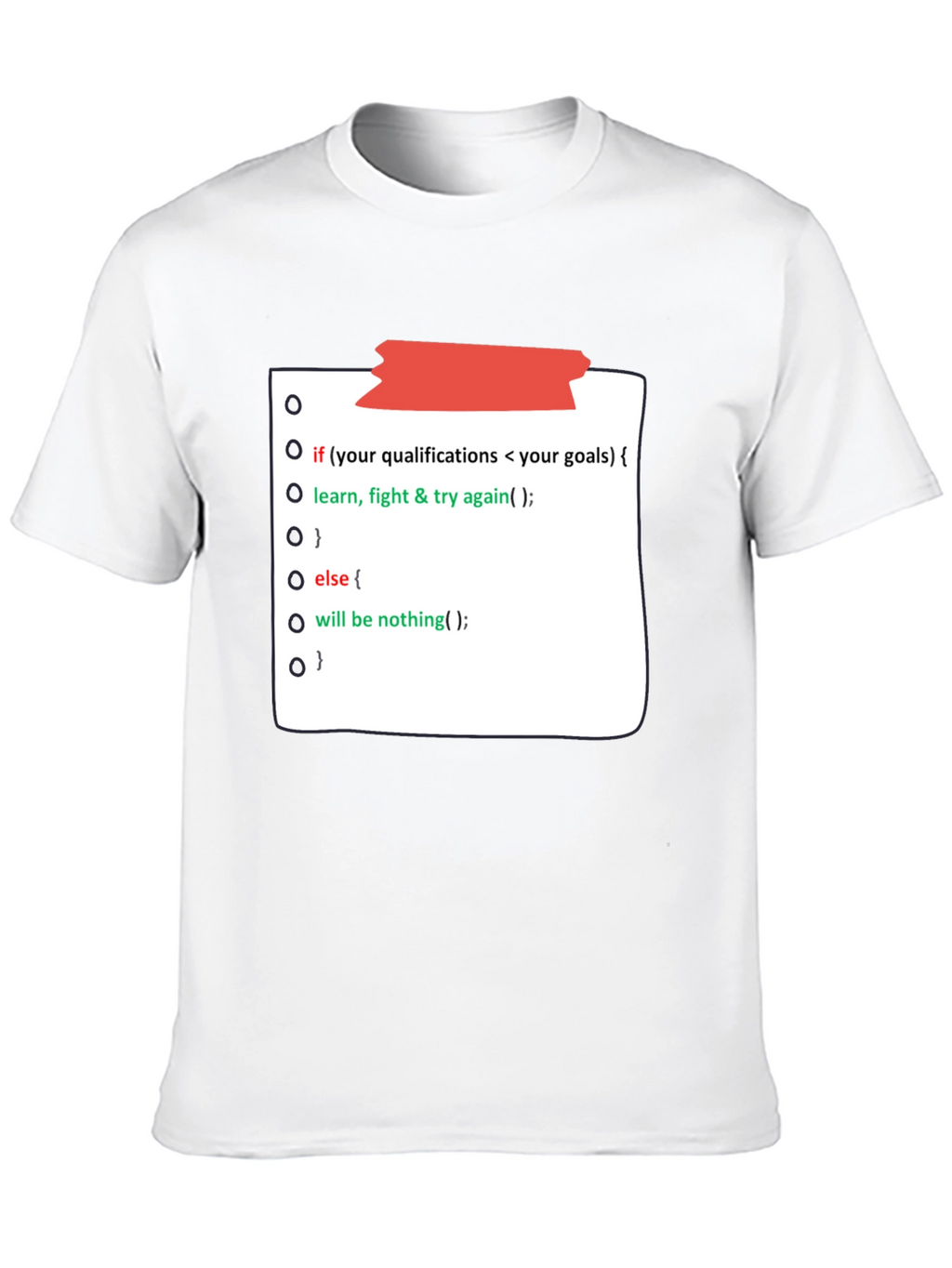 Programmer Motivation Black T-Shirt