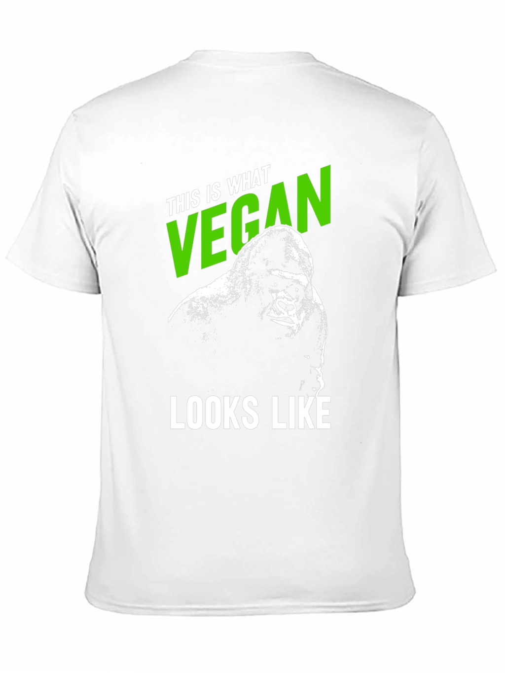 Vegan Gorilla Graphic Tee - Black T-Shirt