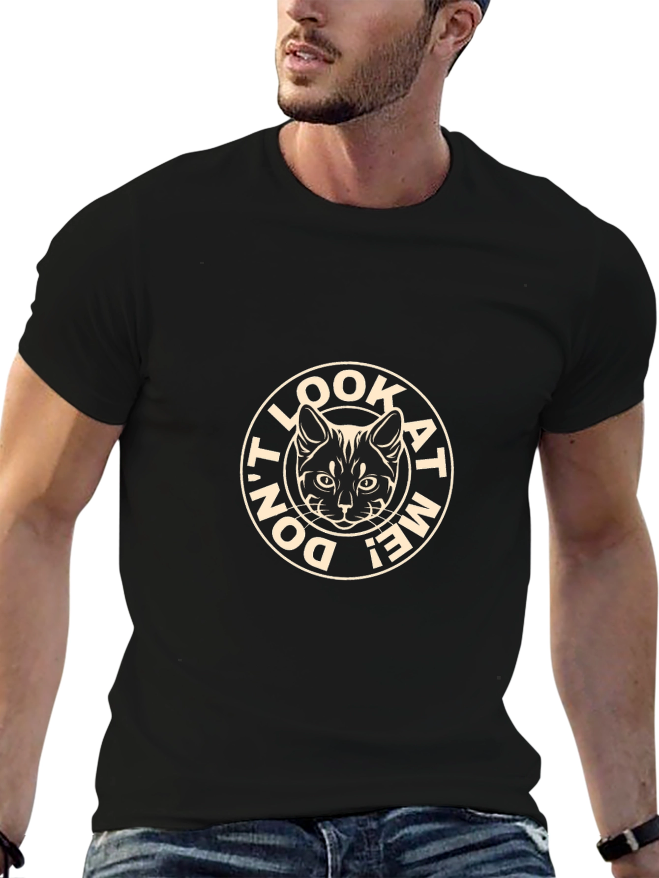 Dont Look At Me! Cat T-Shirt