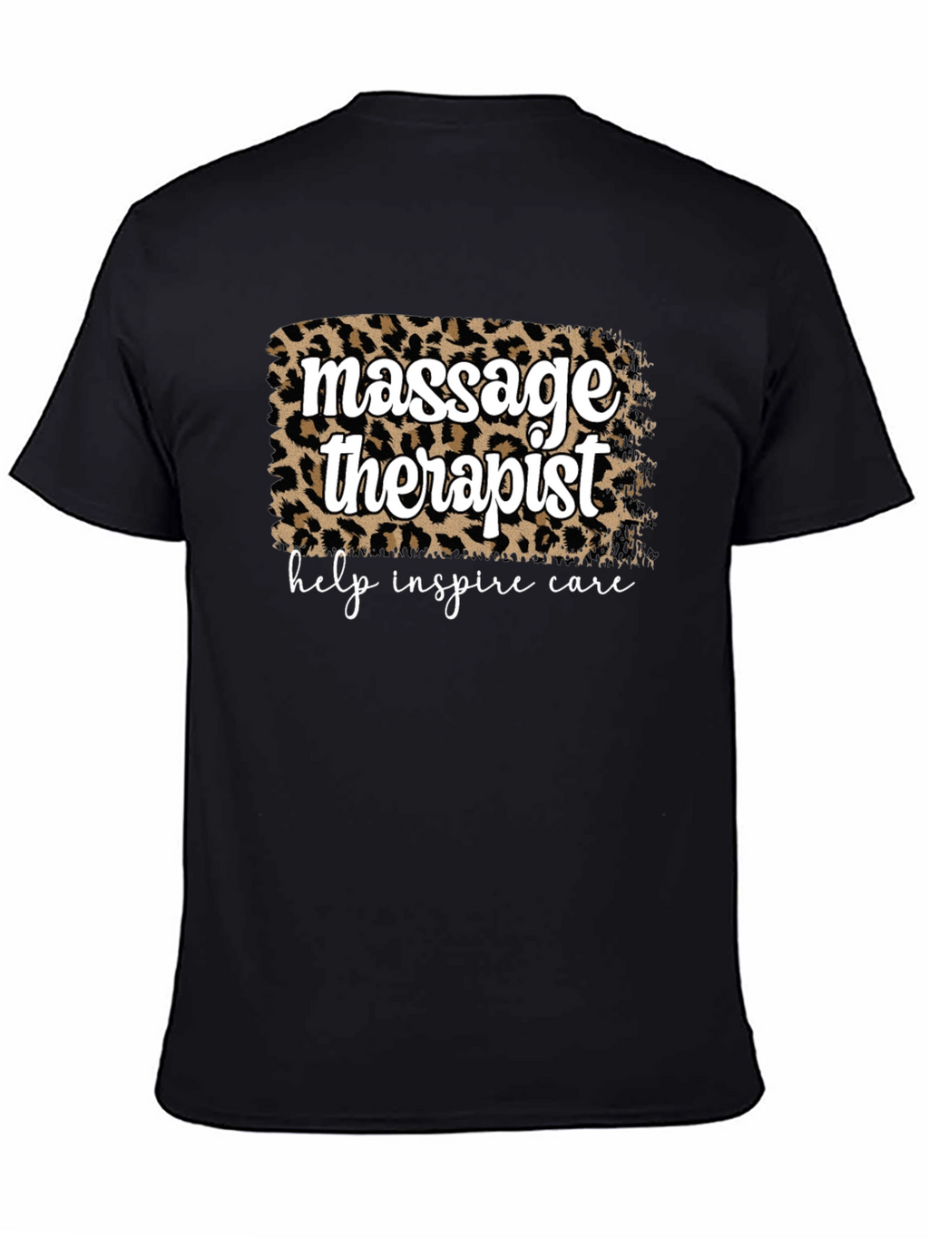 Massage Therapist Leopard Print T-Shirt