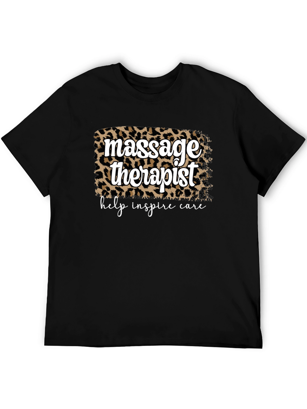 Massage Therapist Leopard Print T-Shirt