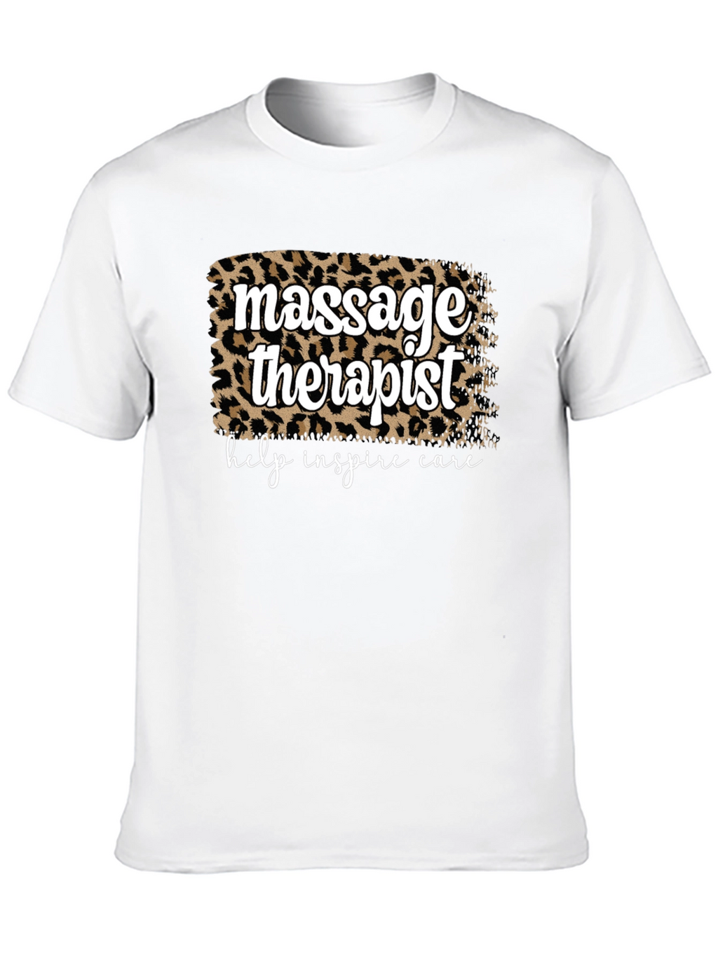 Massage Therapist Leopard Print T-Shirt
